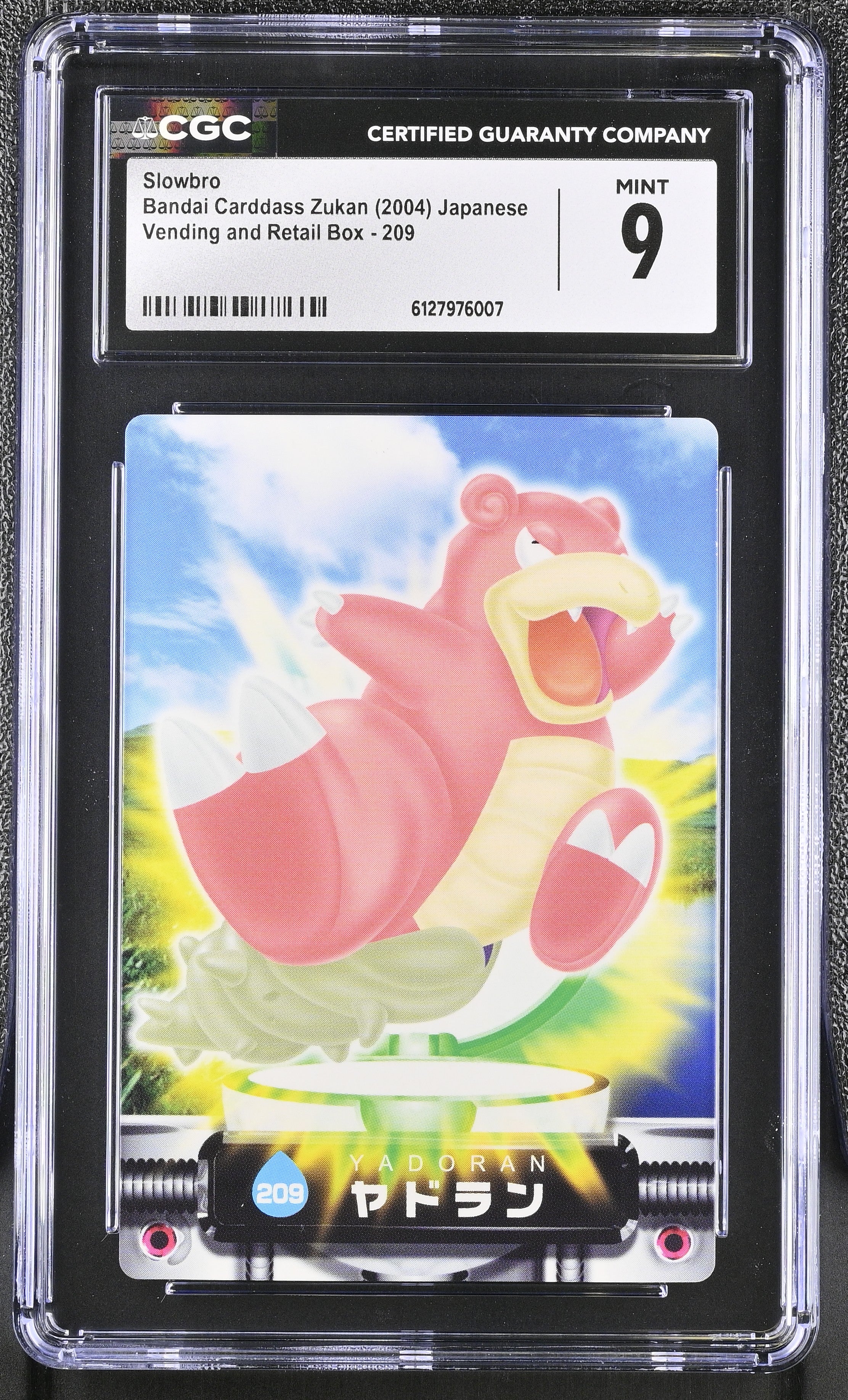 Slowbro 209 CGC 9 Mint 2004 Bandai Carddass Zukan Japanese