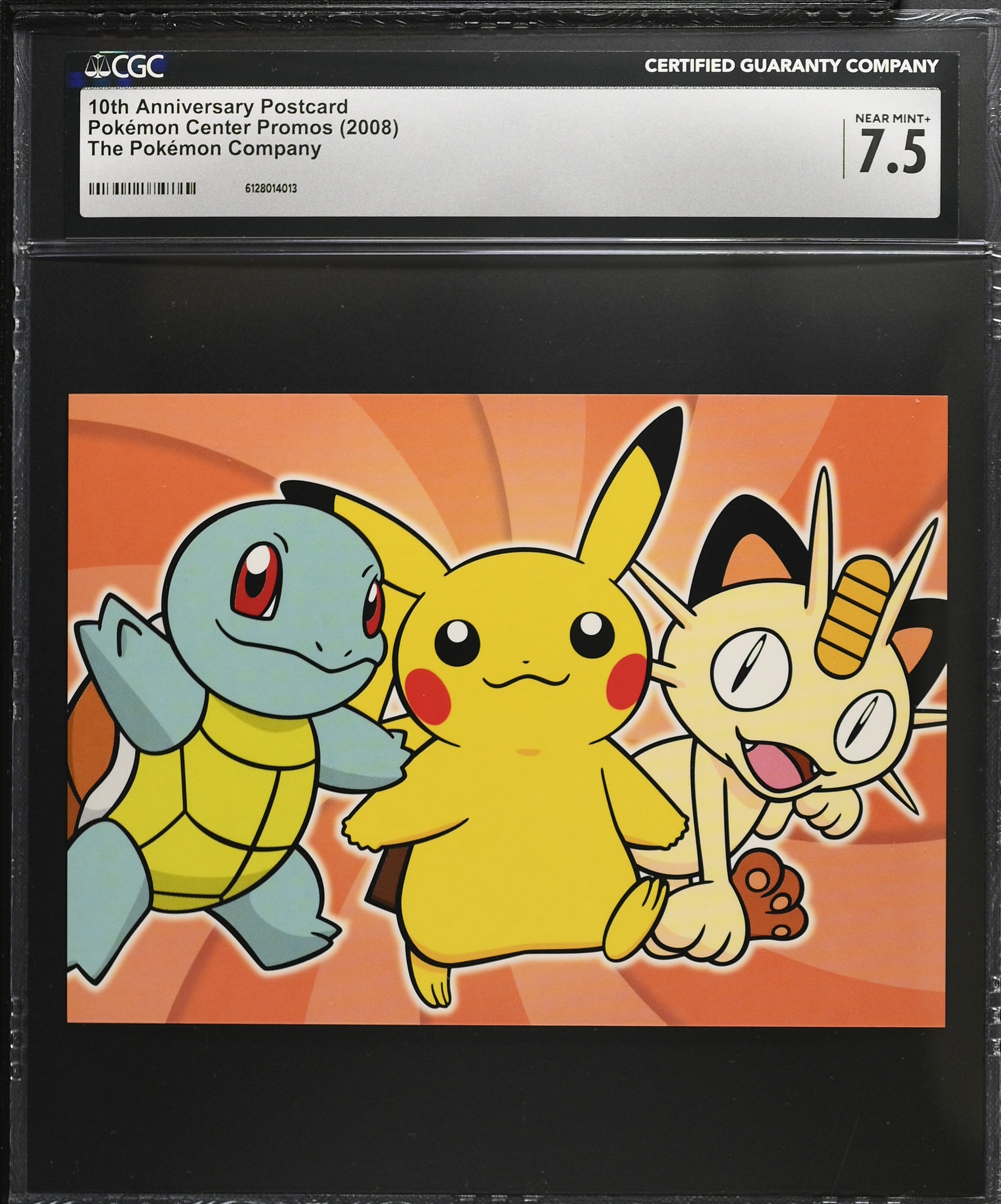 10th Anniversary Postcard CGC 7.5 2008 Pokemon Center Promo Japanese