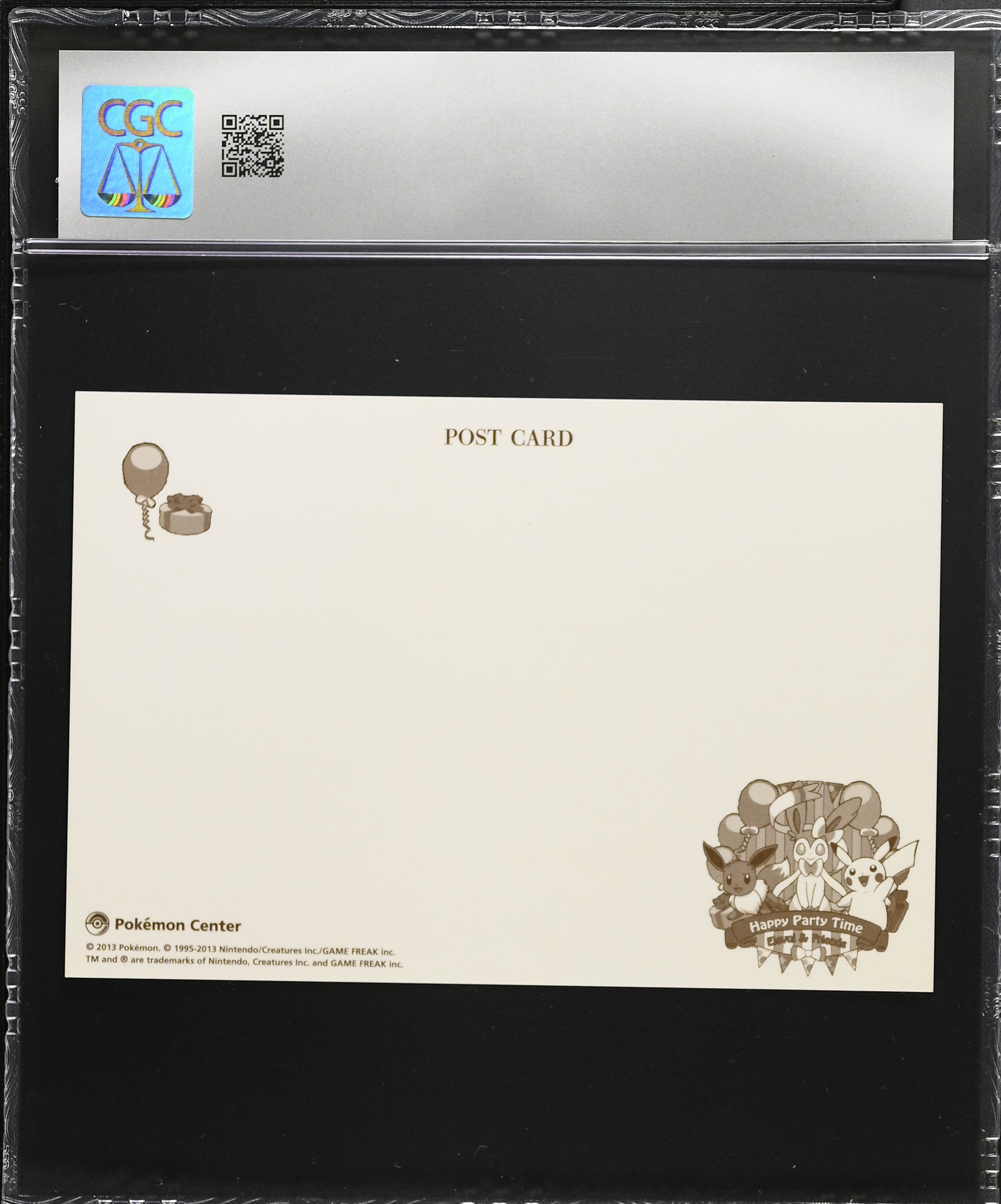 Happy Party Time Eeveelution Umbreon Eevee CGC 8.5 2013 Pokemon Center Postcard Japanese