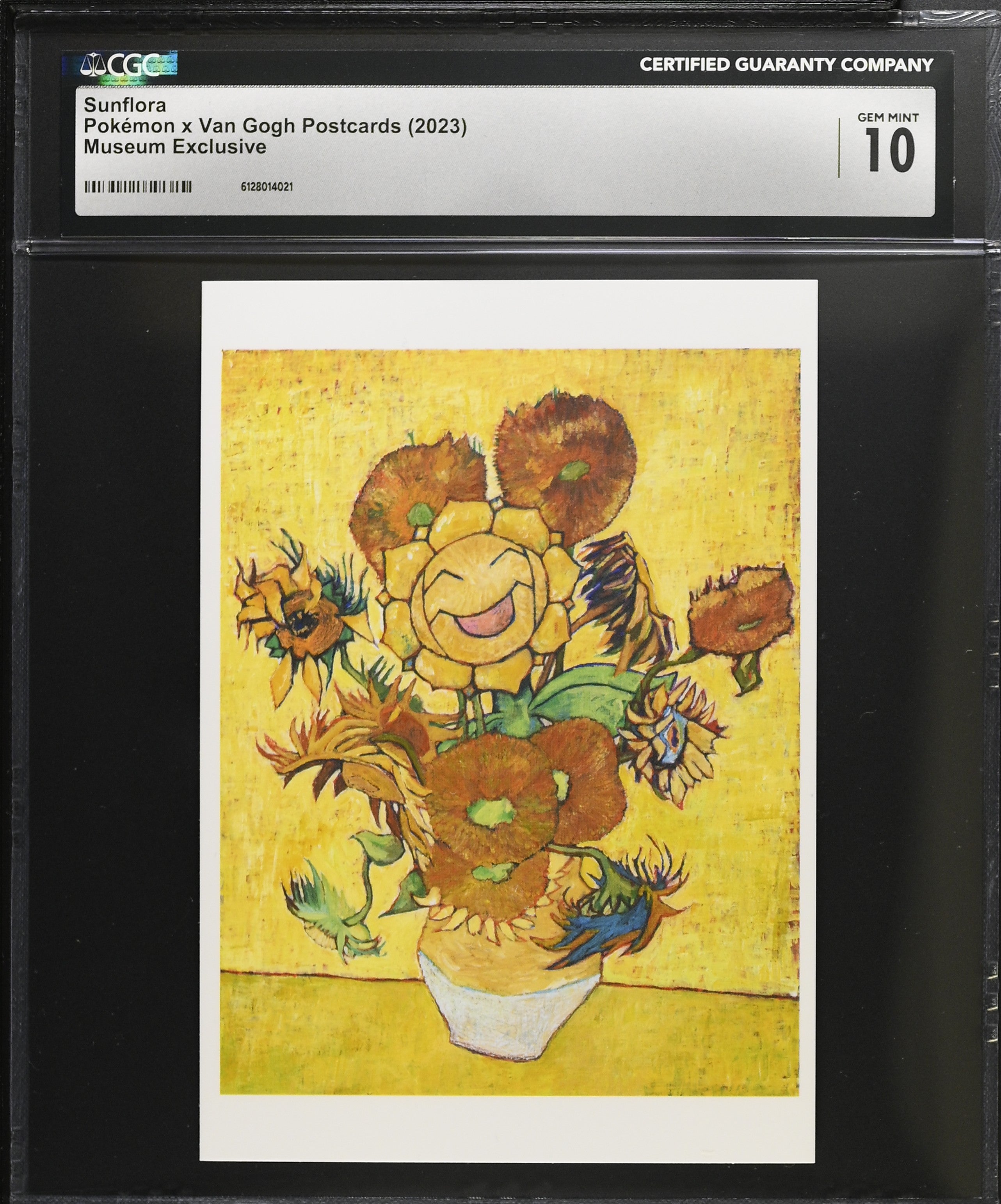 Sunflora CGC 10 Gem Mint 2023 Museum Exclusive Pokemon X Van Gogh Postcard