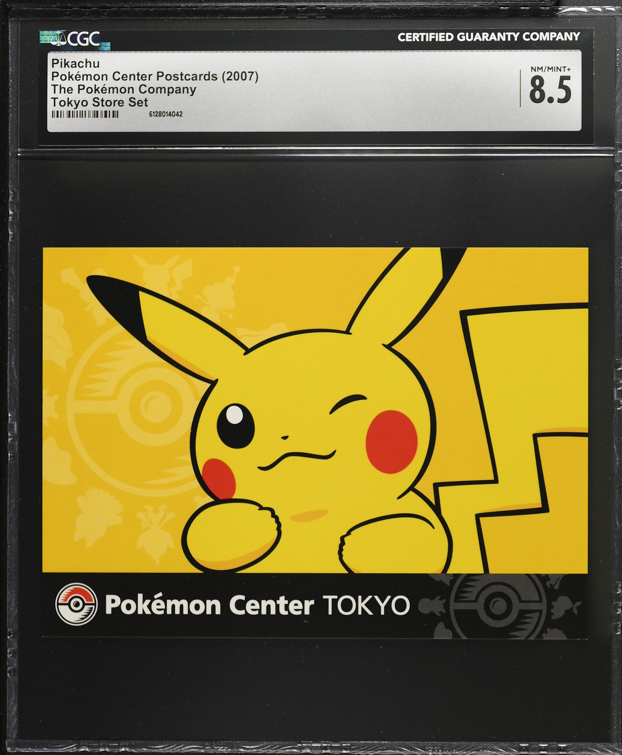 Pikachu CGC 8.5 2007 Tokyo Store Set Pokemon Center Postcard Japanese