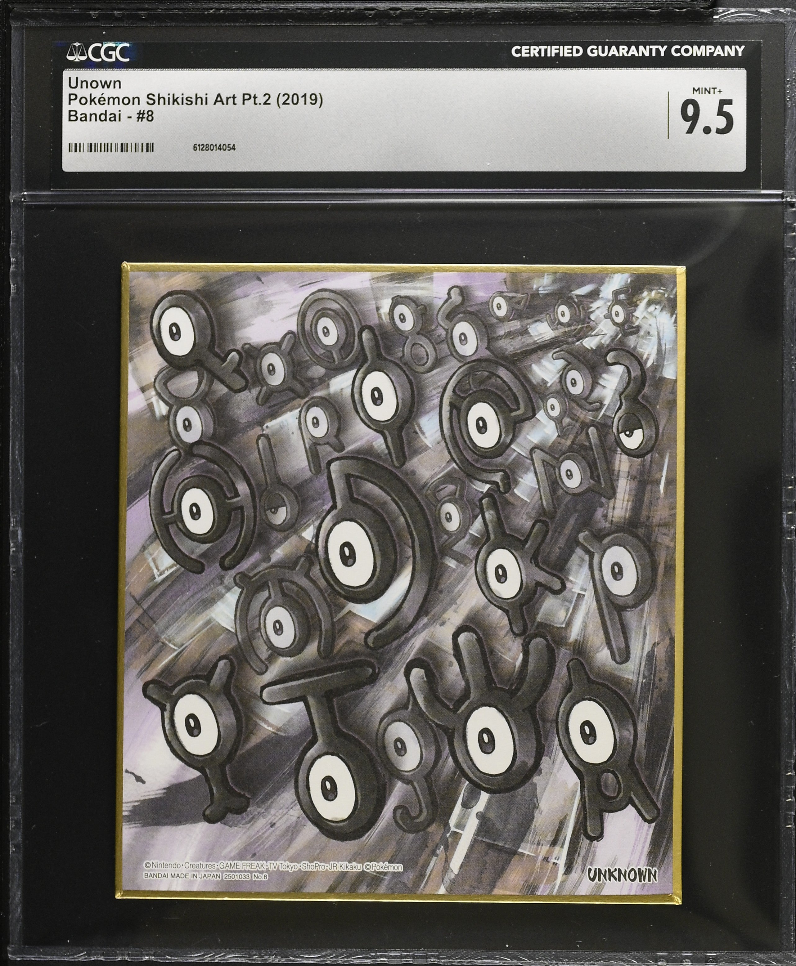 Unown 8 CGC 9.5 Mint+ 2019 Pokemon Shikishi Art Pt.2 Japanese