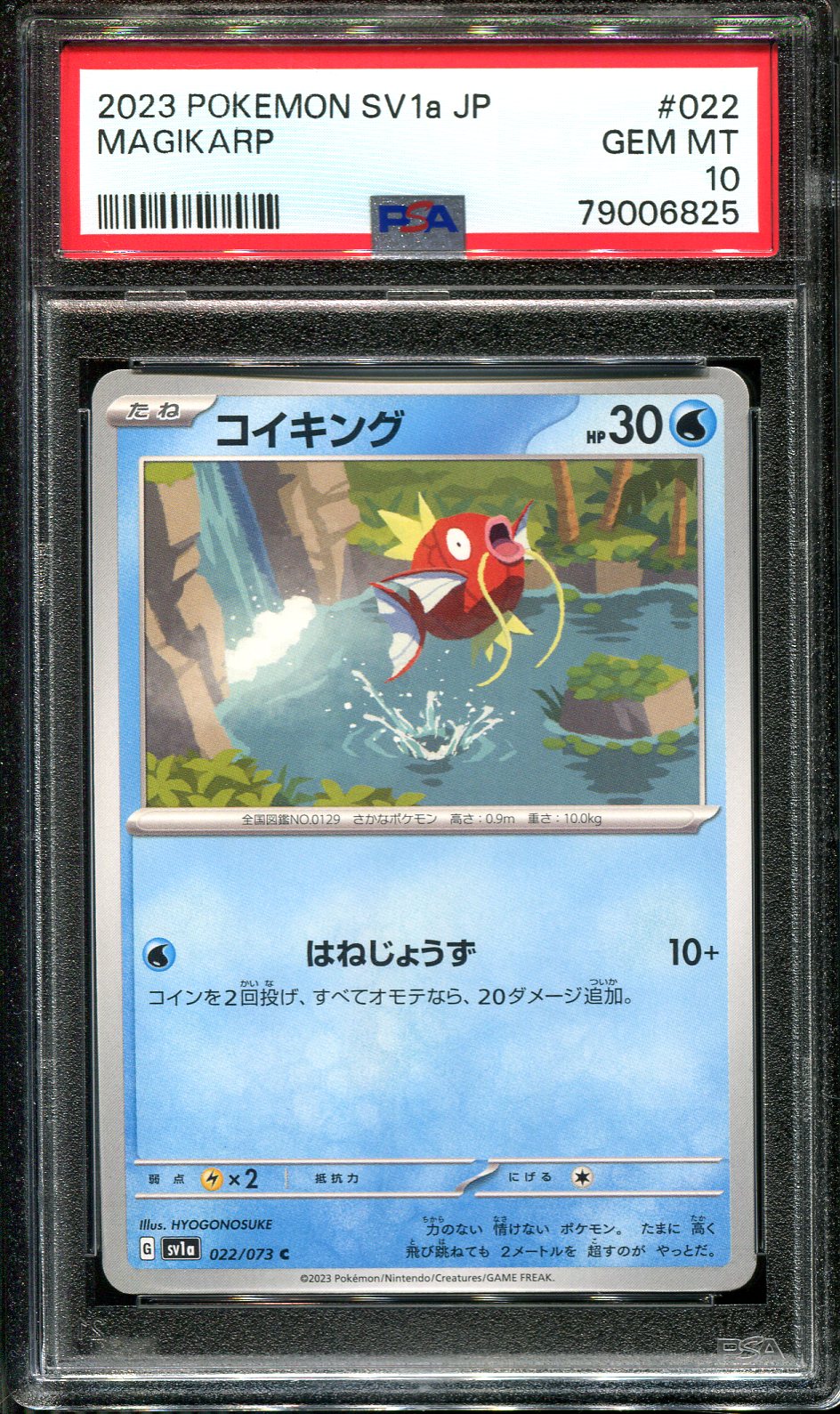 MAGIKARP 022/073 PSA 10 POKEMON SCARLET VIOLET SV1A POKEMON JAPANESE