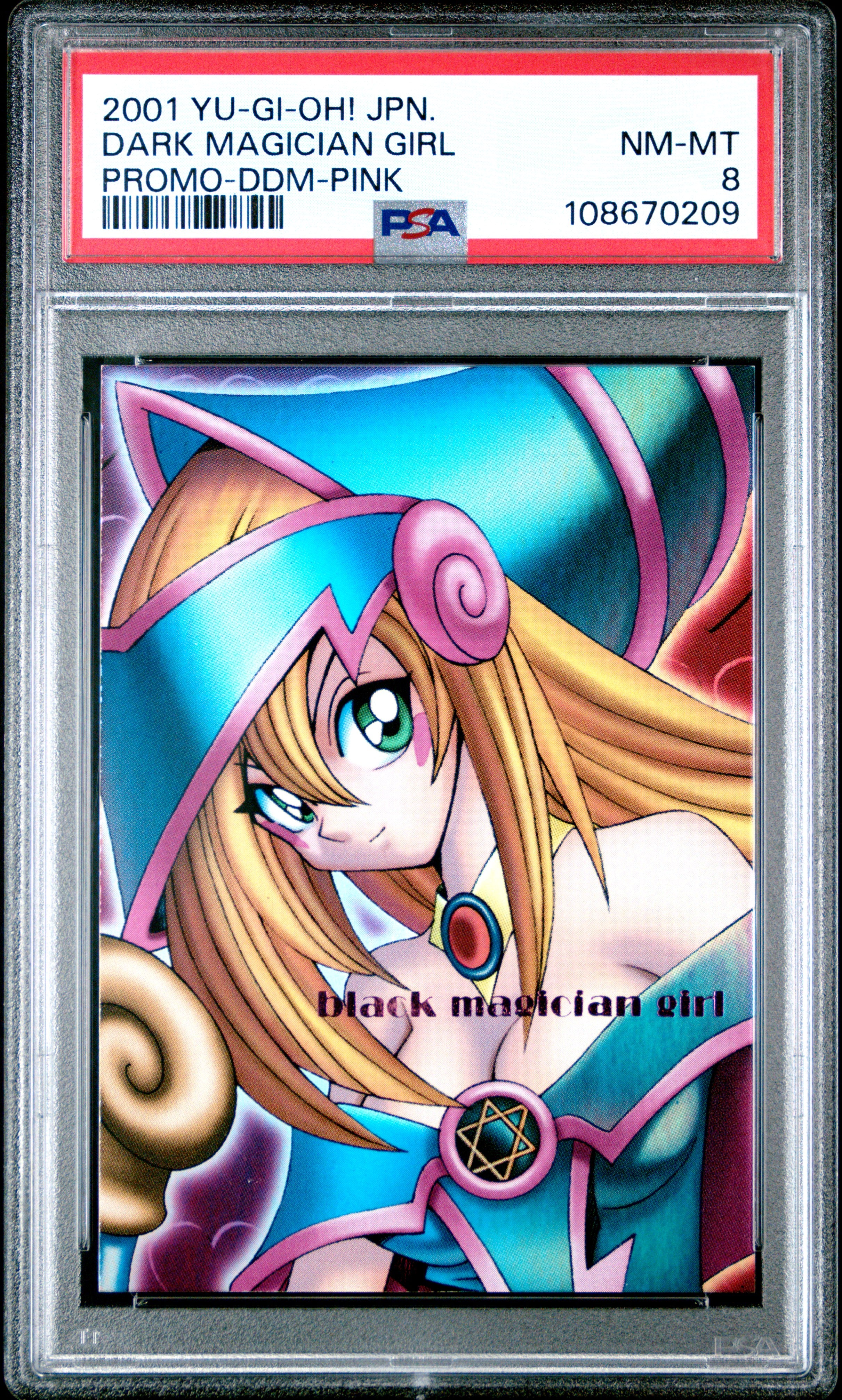 Dark Magician Girl PSA 8 2001 Dungeon Dice Monsters Pink Promo Yugioh Japanese
