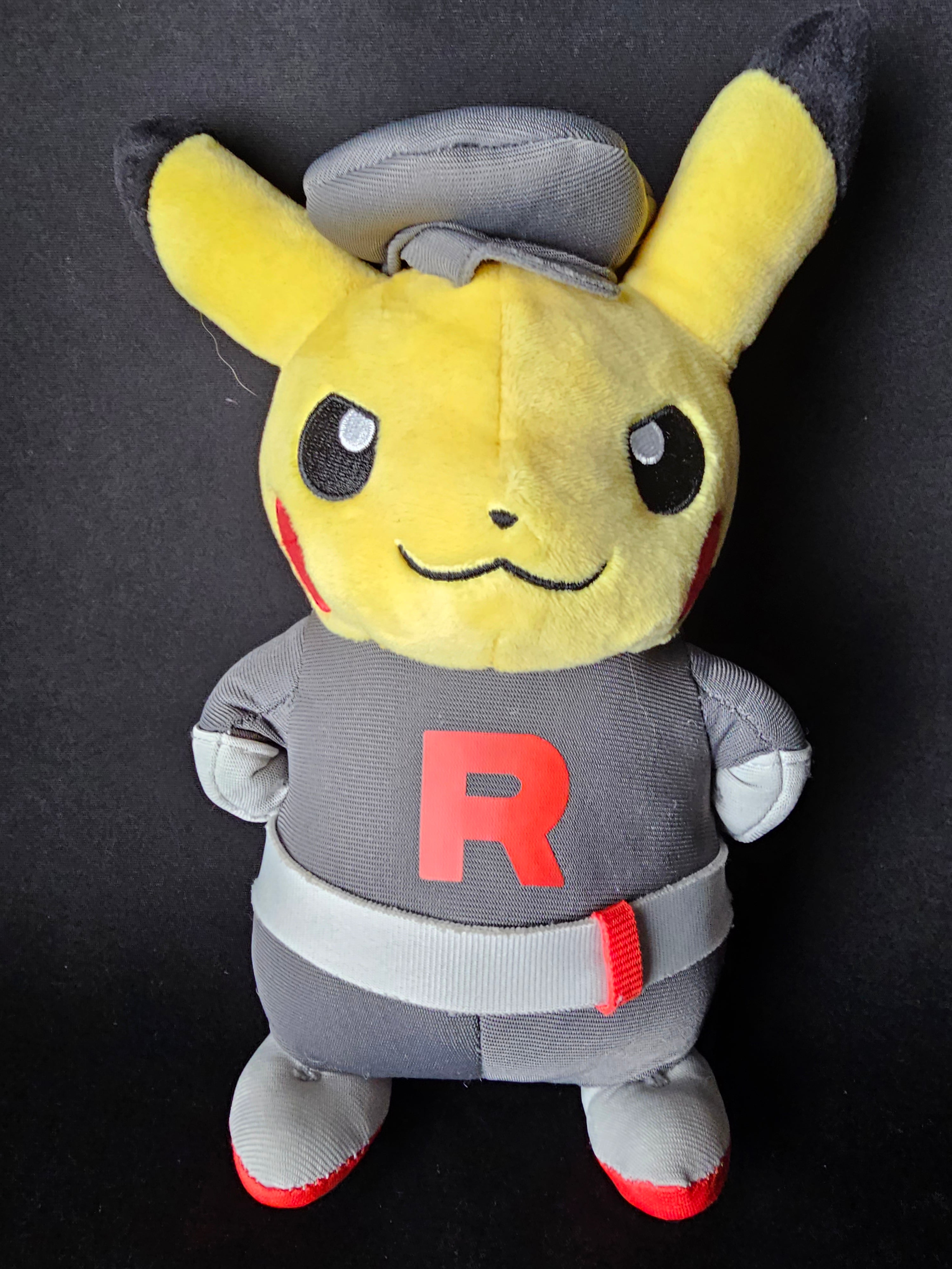 Pretend Boss Pikachu Team Rocket Plush Pokemon Center Japan Official  Poncho